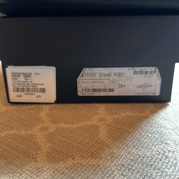 Saint Laurent Silver Star sneakers, flat heel leather up alpha / bufalino 38.5 - Picture 11 of 12